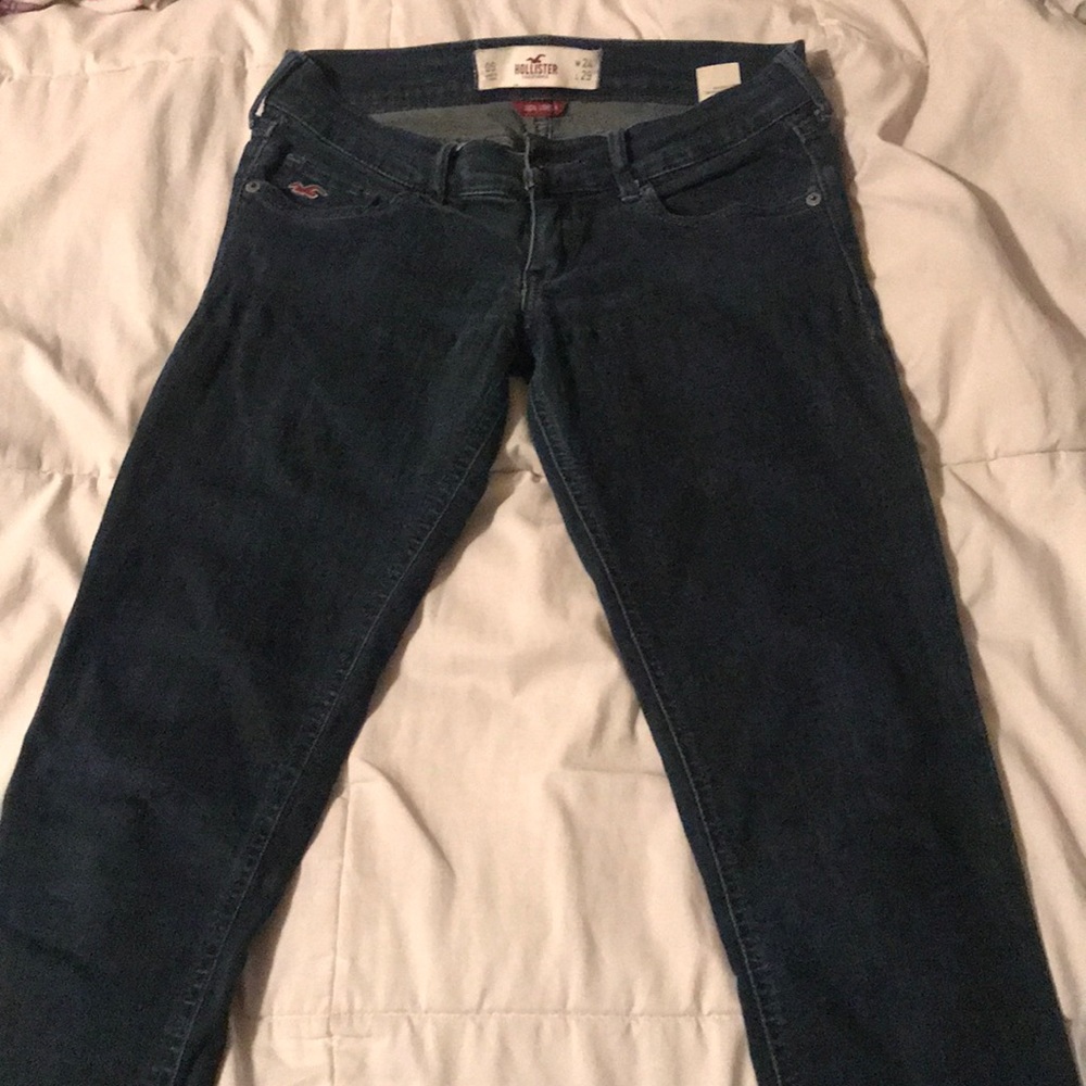 Dark denim jeans